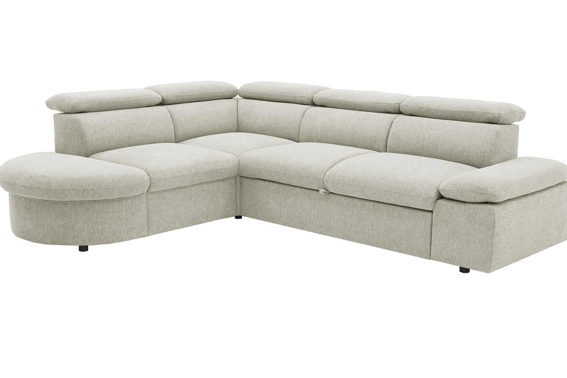 PGS Firenze Ecksofa links - mit Bettfunktion - Stoff