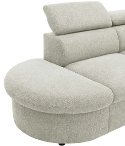PGS Firenze Ecksofa links - mit Bettfunktion - Stoff