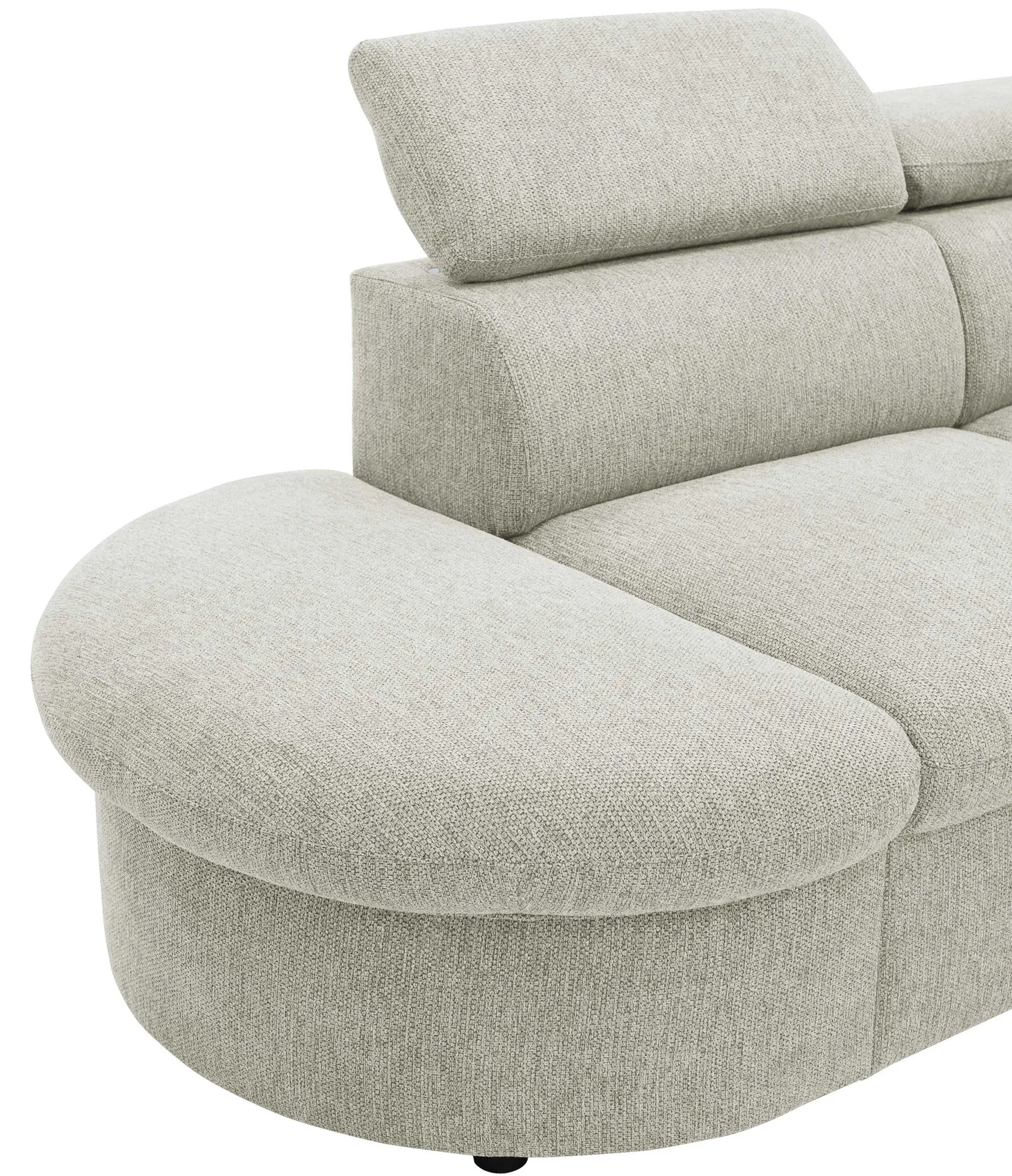 PGS Firenze Ecksofa links - mit Bettfunktion - Stoff