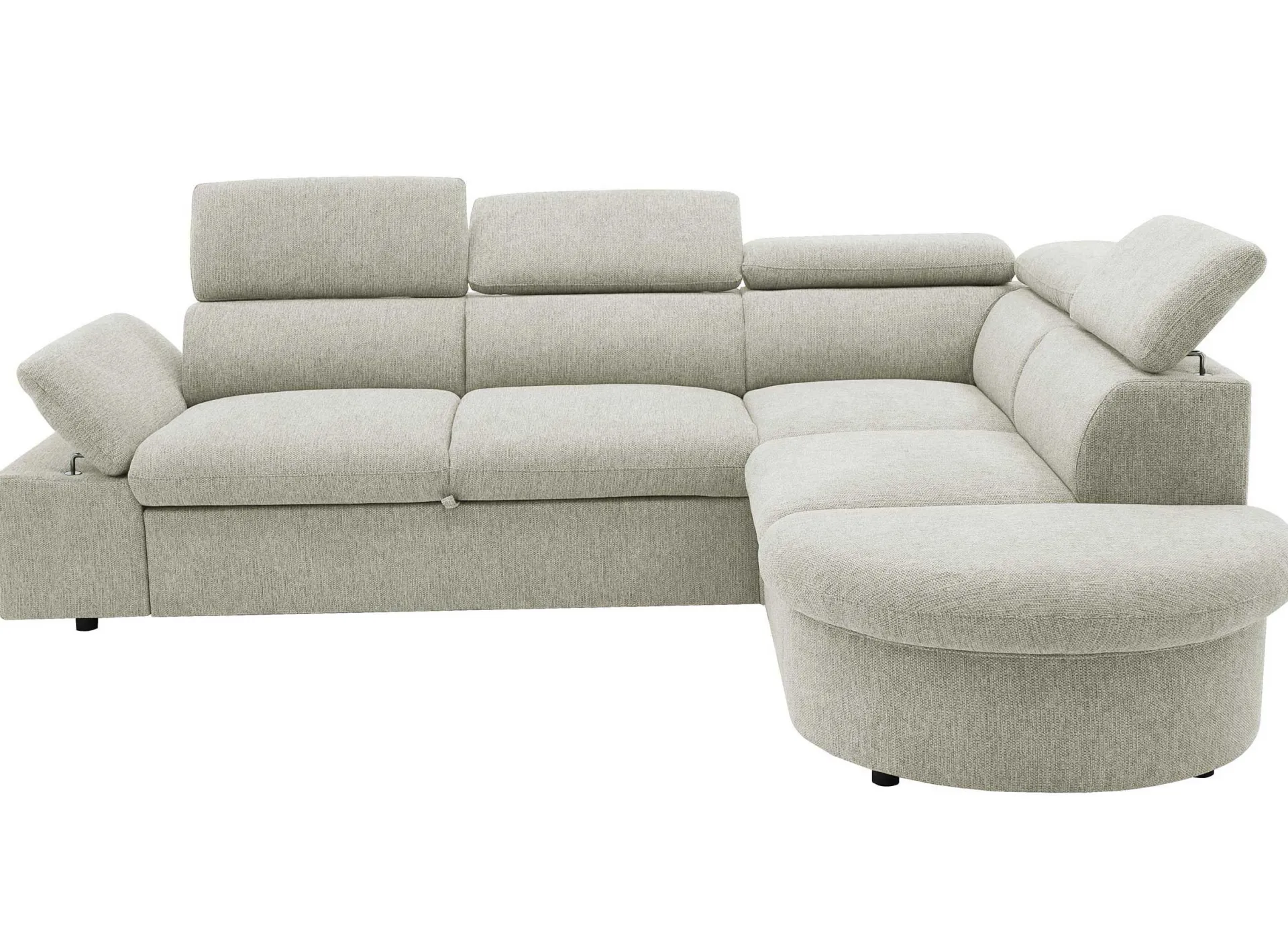 PGS Firenze Ecksofa rechts - mit Bettfunktion - Stoff