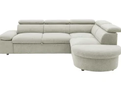 PGS Firenze Ecksofa rechts - mit Bettfunktion - Stoff