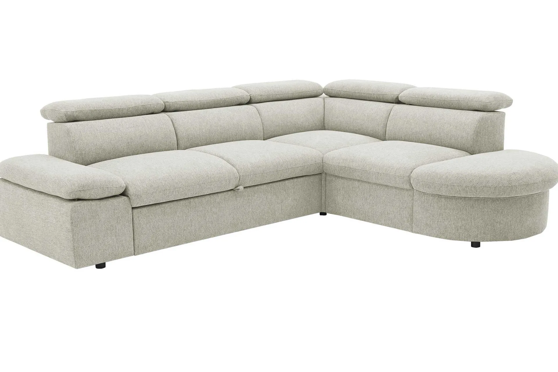 PGS Firenze Ecksofa rechts - mit Bettfunktion - Stoff