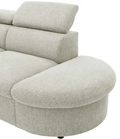 PGS Firenze Ecksofa rechts - mit Bettfunktion - Stoff