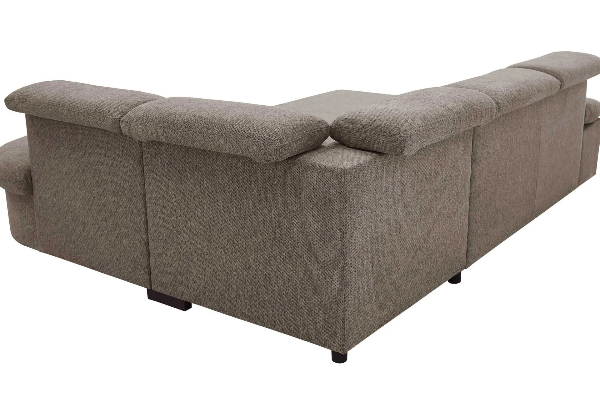 PGS Firenze Ecksofa rechts - mit Bettfunktion - kastaniener Stoff