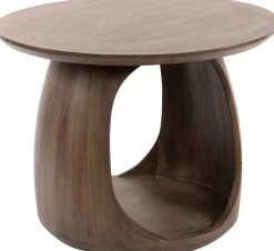 Emob Flow Solid M Beistelltisch: Acacia Glaze Brown