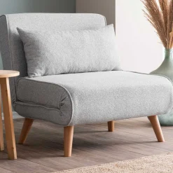 Emob Folde Single 1-Sitzer-Schlafsofa | Teddystoff |