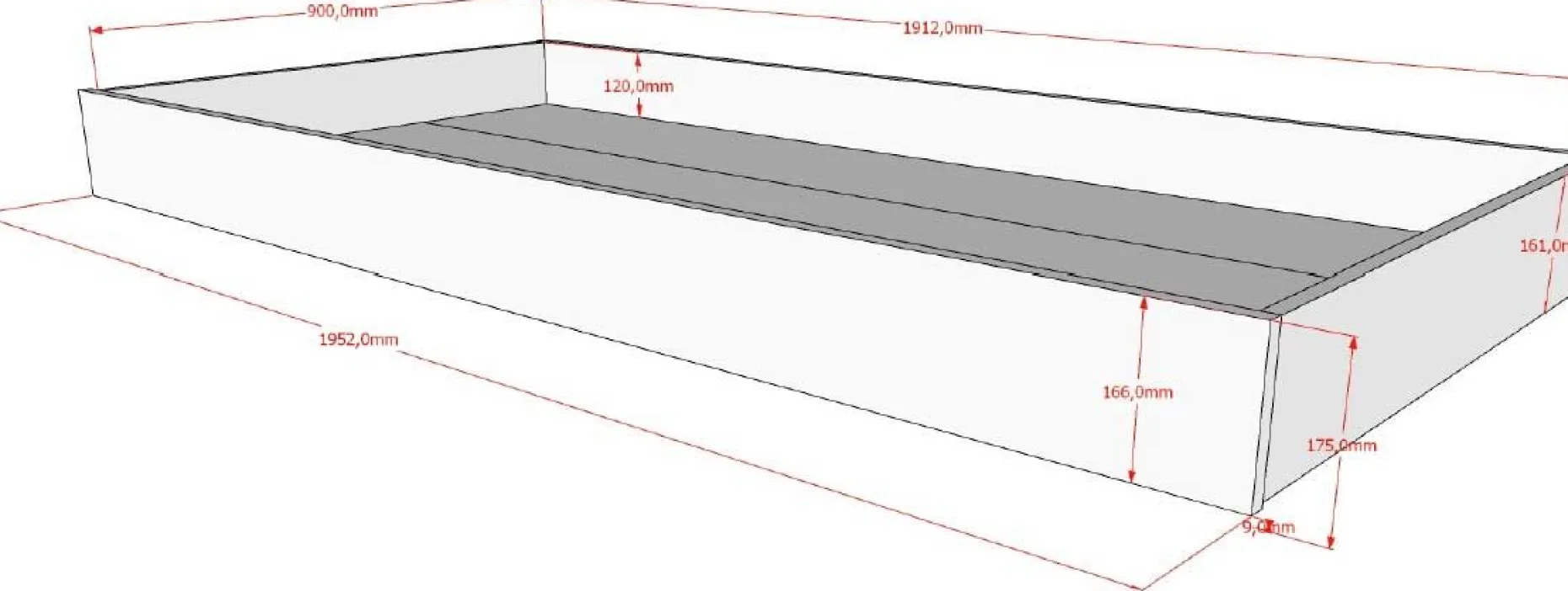 Forrest Hausbett 90x200cm mit Rollbett - Massivholz Buche - weiß