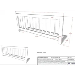 Forrest Hausbett 90x200 mit herunterklappbarem Schutzgitter und Bettzelt - weiß/rosa