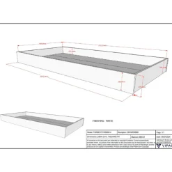 Forrest Hausbett 90x200 mit Rollbett und Schlafzelt - Buchenholz - weiß/rosa