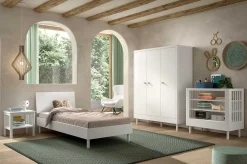 Forrest Pflegetisch - 100x55x95cm - Buche weiß