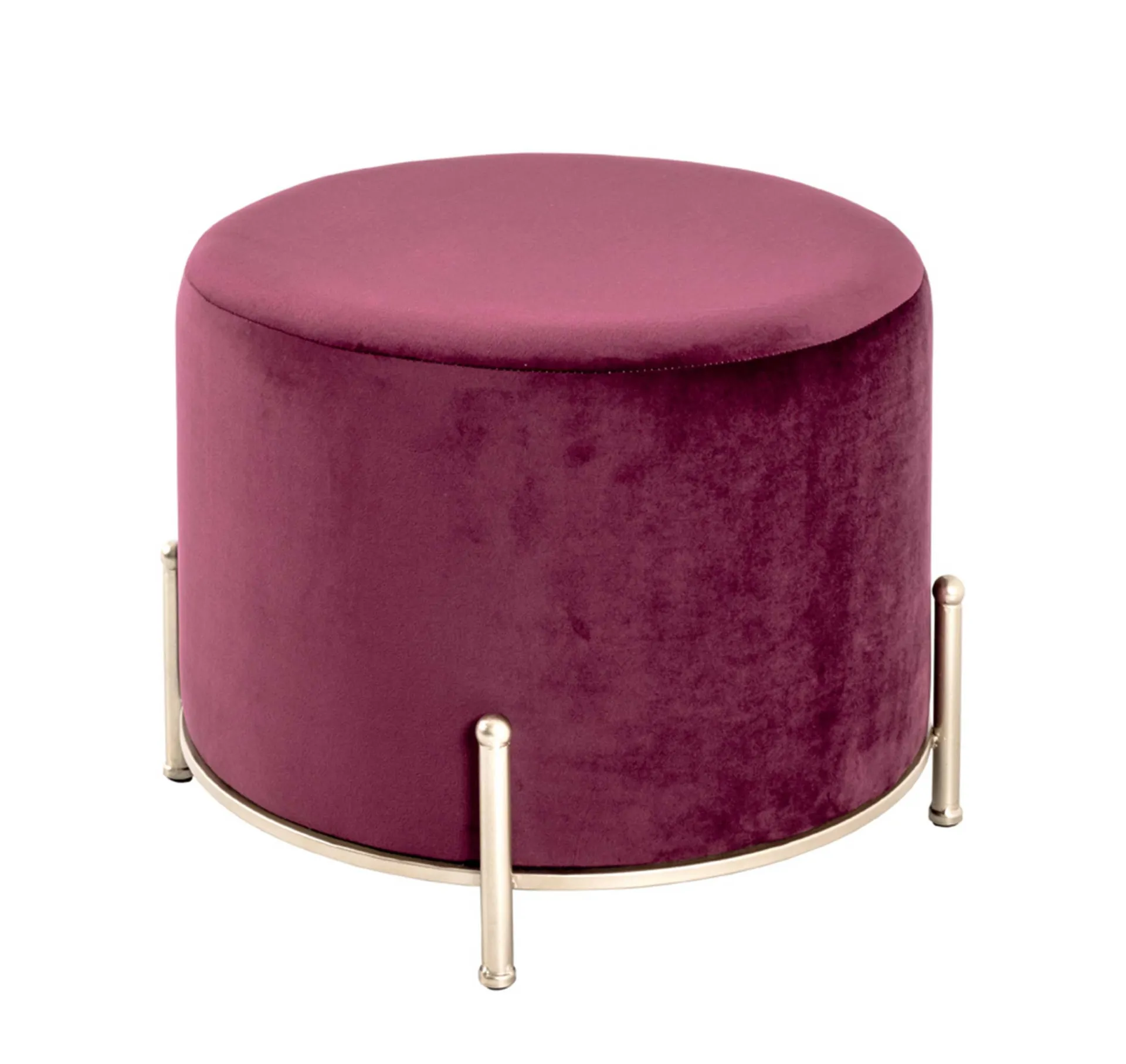 Haku Fußhocker | Ø38 cm x 40 cm | Farbe Bordeaux