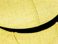 Interlink Fußhocker mit Deckel Yapak gepolstert - gelb-grün