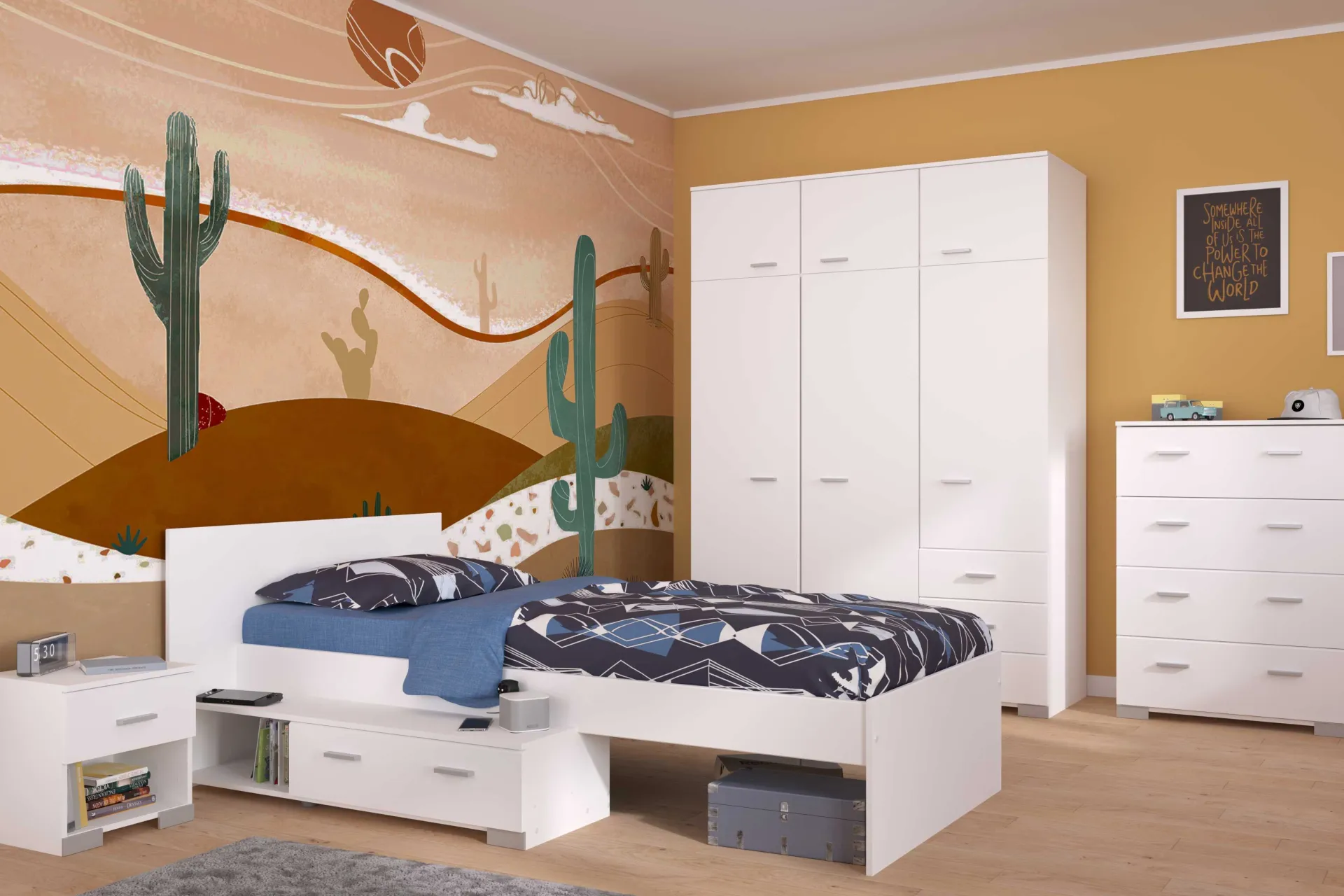 Kinder Parisot Galaxy Kommode 4 Schubladen -
