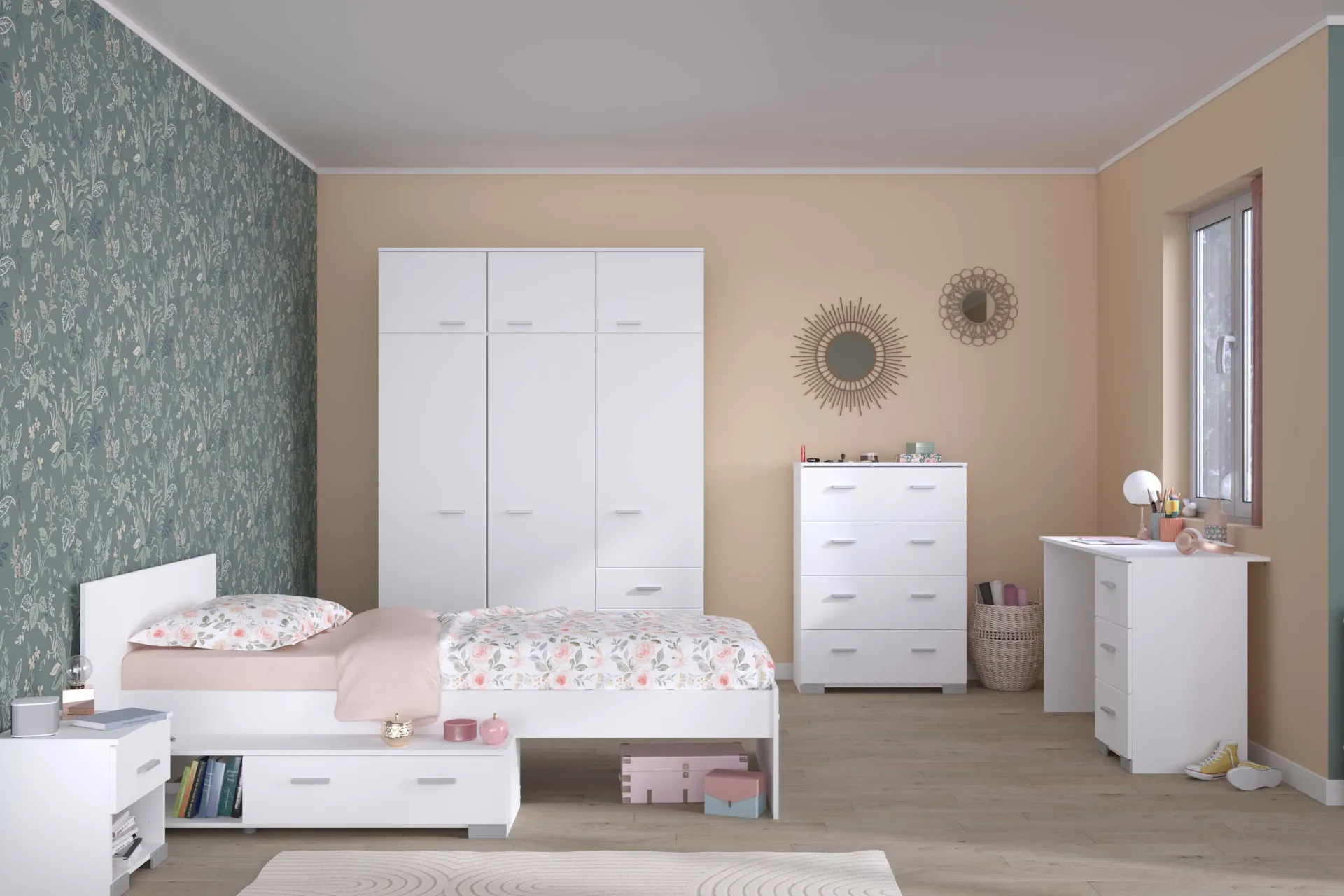 Kinder Parisot Galaxy Kommode 4 Schubladen -