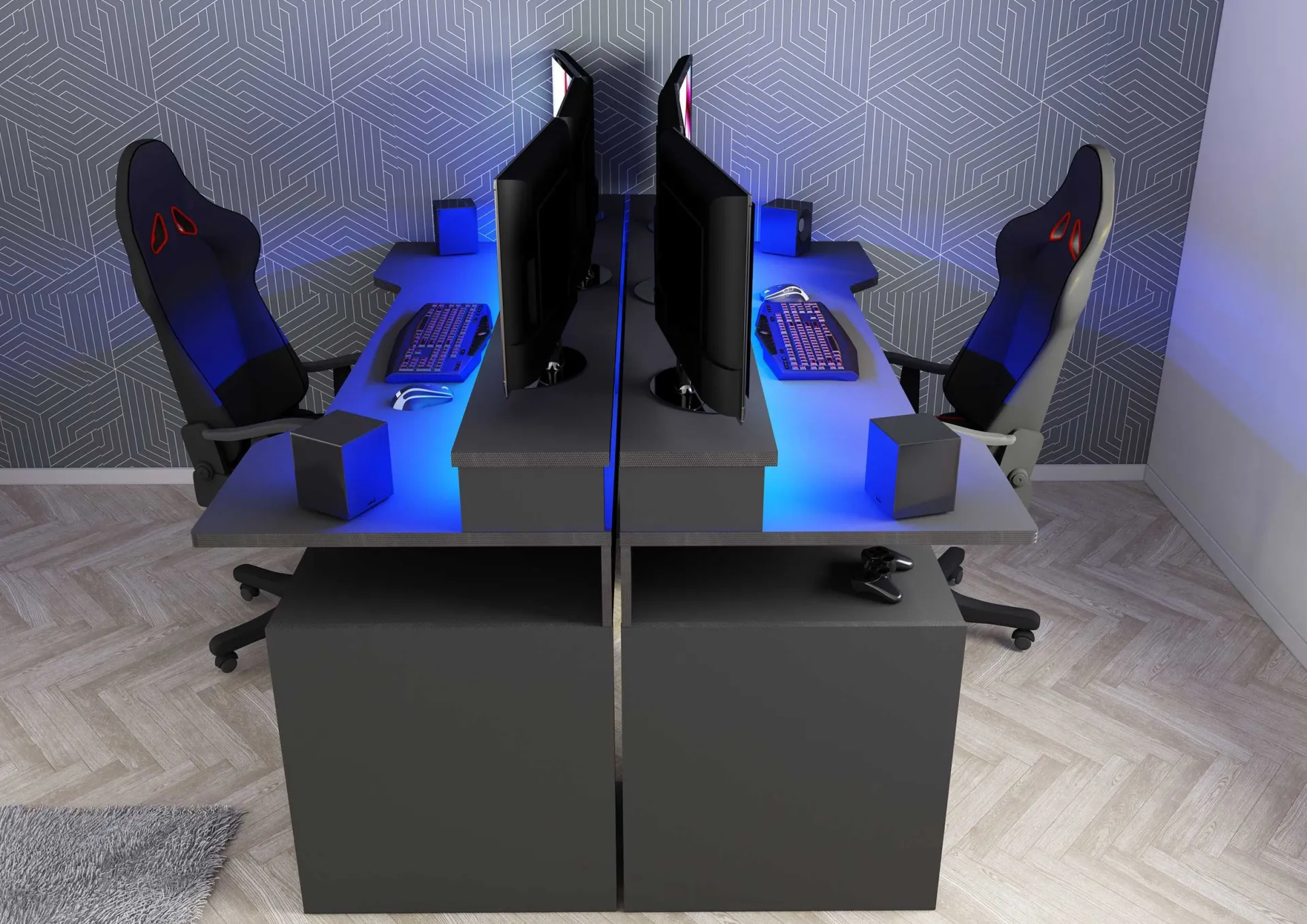 Kinder Trasman Gaming-Schreibtisch Tadic 178cm -