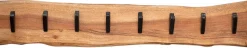 Garderobe Avery 8 haken industrial - akazienholz