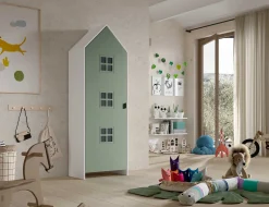 Garderobe Casami Brügge - 58x37x172 cm - Grün