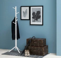 Garderobe Hannover - weiß lackiertes Holz