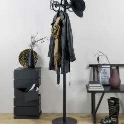 Garderobe Rad 5 Haken-schwarz