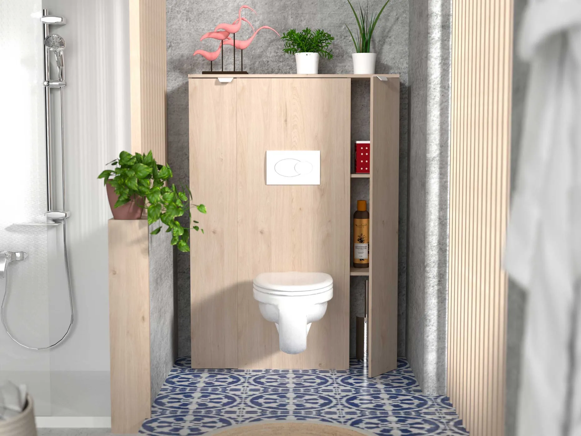 Garderobe Schalter - Eiche
