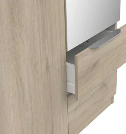 Garderobe Spectre 120cm mit Spiegel - Eiche