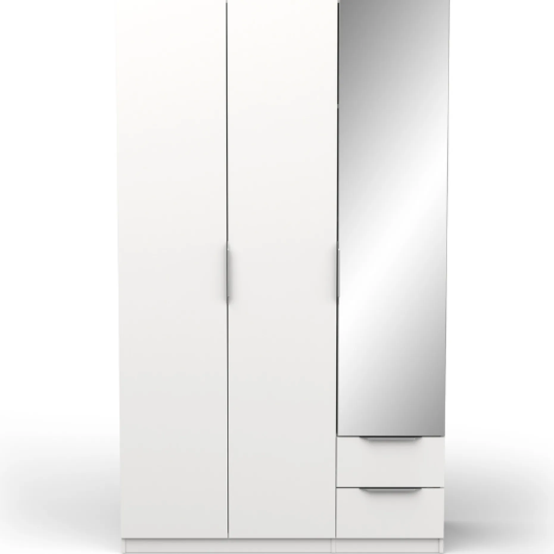 Garderobe Spectre 120cm mit Spiegel - matt weiß
