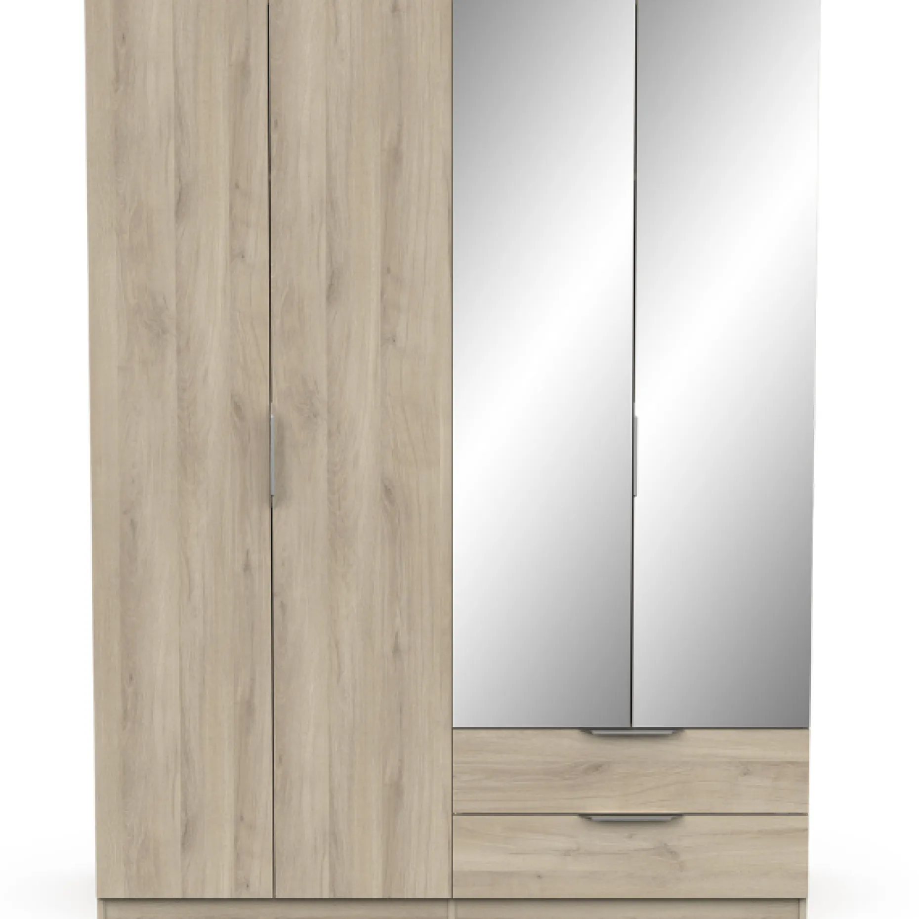 Garderobe Spectre 157cm mit Spiegel - Eiche