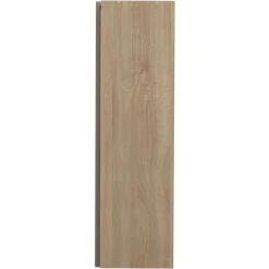 Garderobe Spike 112/185cm mit Vorhang - Eiche/Taupe