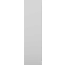 Garderobe Spike 112/185cm mit Vorhang - weiß/grau