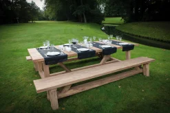 Gescova Gartenbank Broome - Altes Teakholz - 78x300x120 cm -