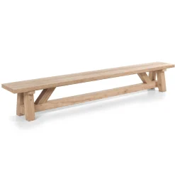 Gescova Gartenbank Broome - Altes Teakholz - 78x300x120 cm -