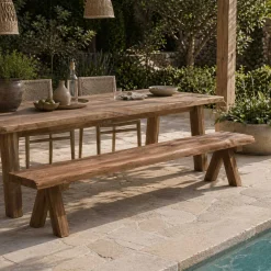 Gescova Gartenbank Longford - recyceltes Teakholz - 300x40x46cm -
