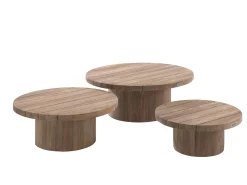 Gescova Garten Couchtisch Noah - Teakholz Ø60 x 25 cm -