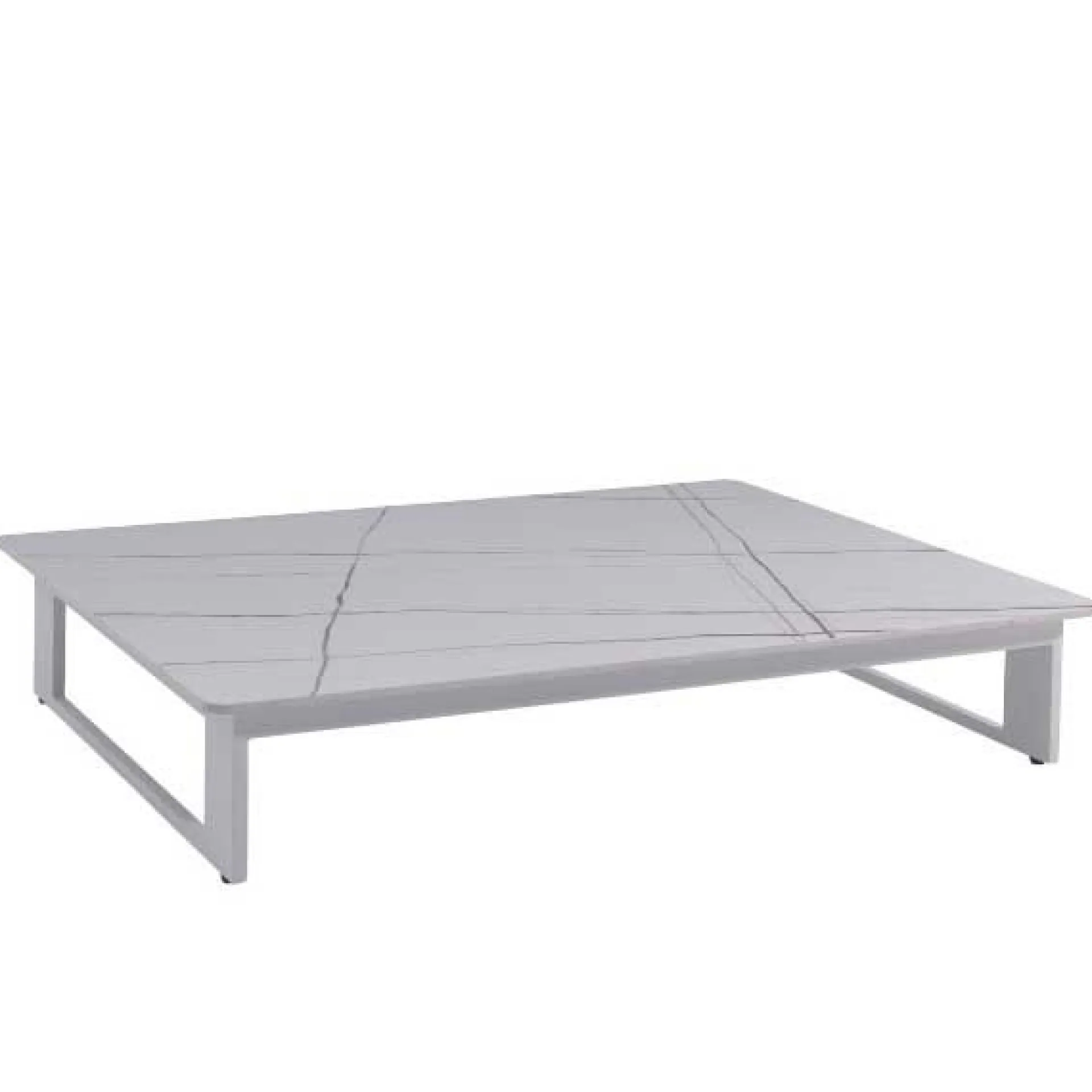 Gescova Garten-Couchtisch Raphael - Aluminium - 140x90x25 cm - Hell