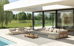 Gescova Garten-Lounge-Set Evanilson – Teakholz & Textilene –