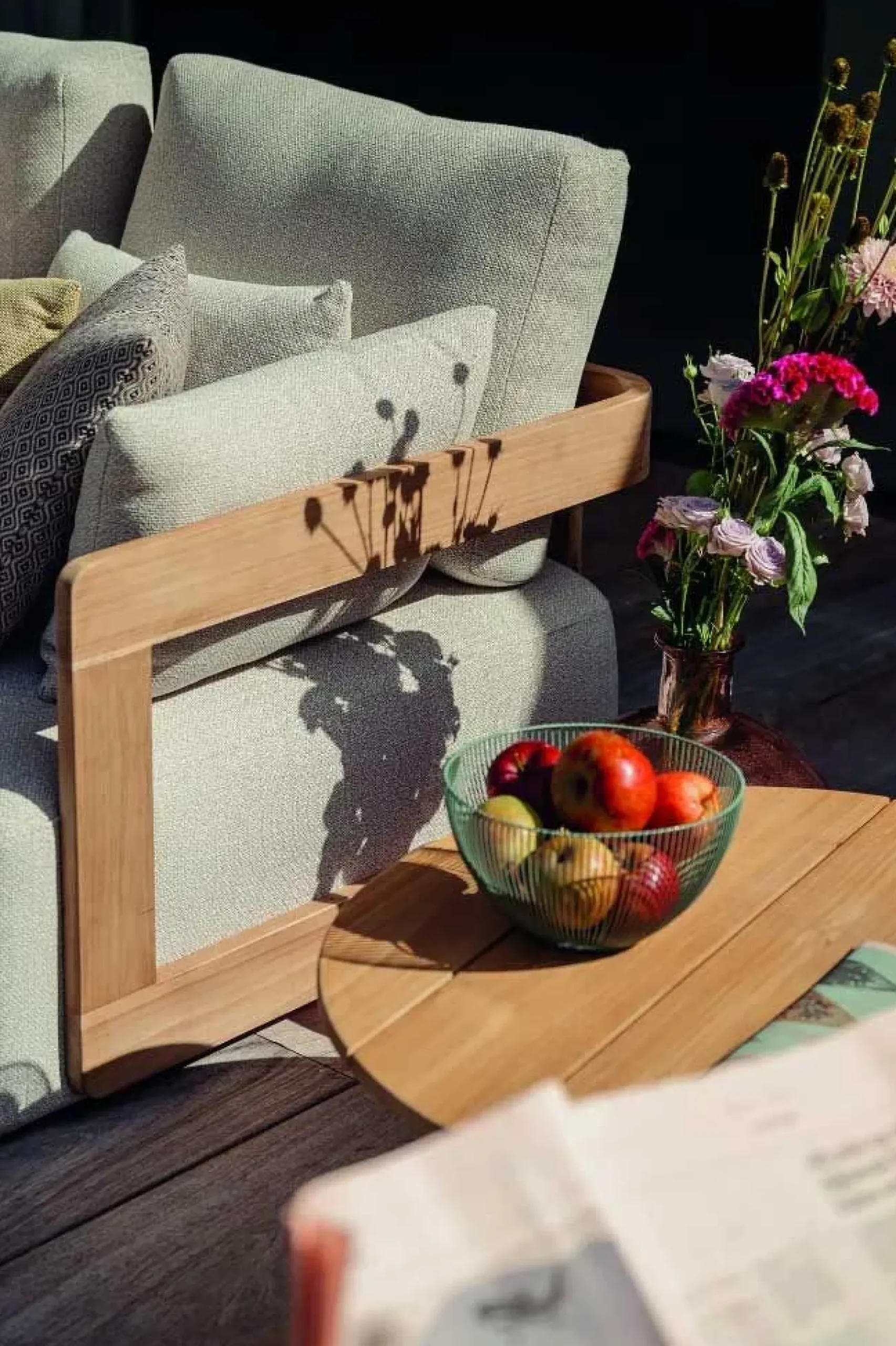 Gescova Garten-Lounge-Set Evanilson – Teakholz & Textilene –