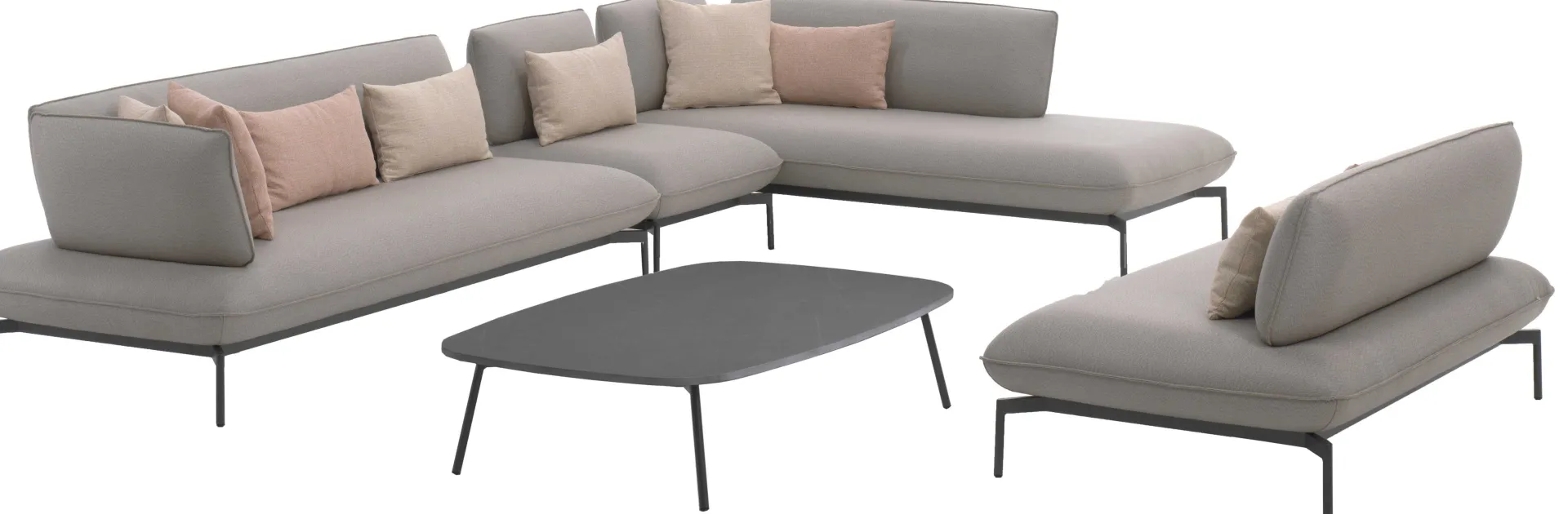 Gescova Garten-Lounge-Set Todo - Hell - Textileen