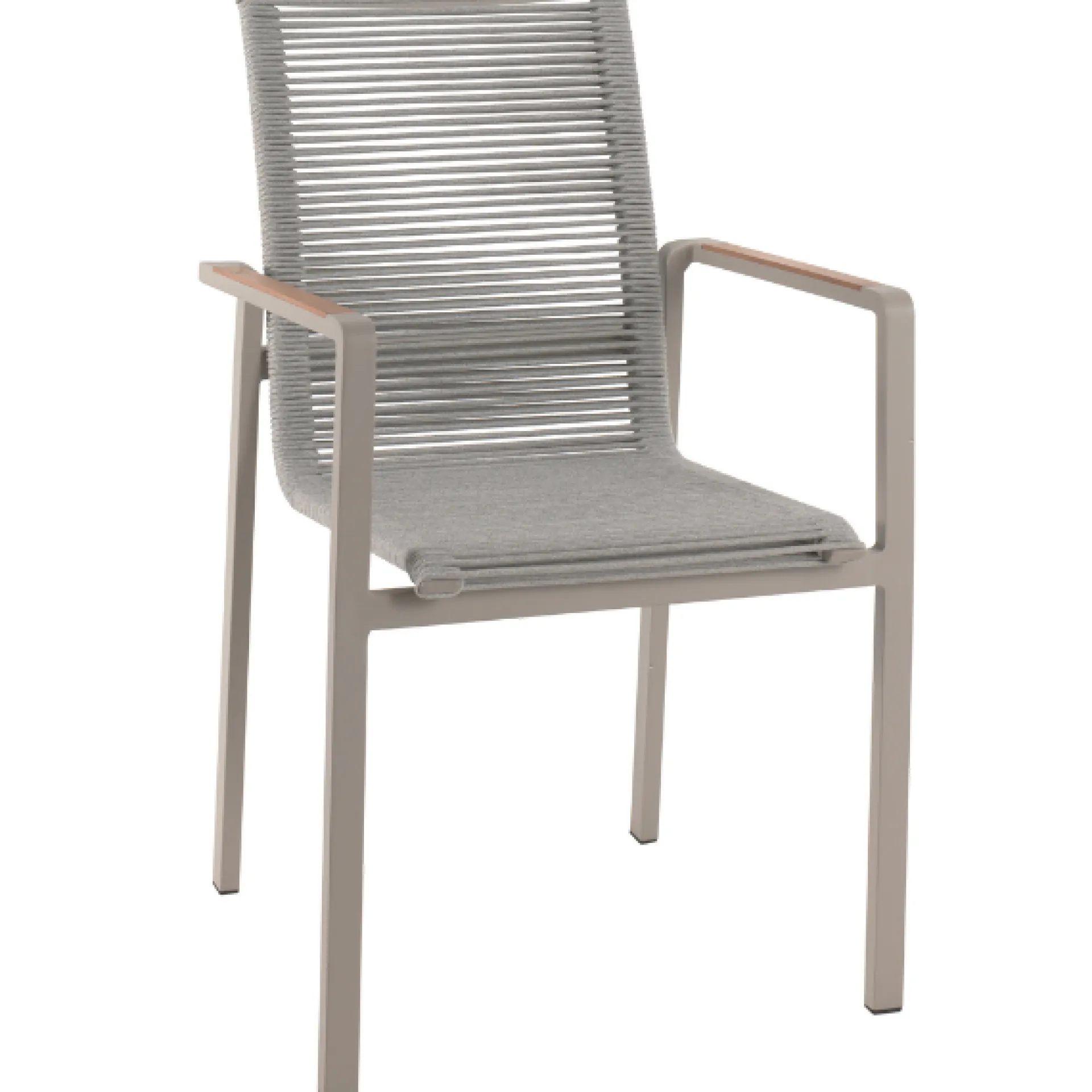 Gescova Gartenstuhl Arriba - Aluminium mit Teak - 55x60x87cm