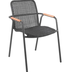 Gescova Gartenstuhl Dina - stapelbar - Aluminium / Teak -