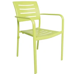 Gescova Gartenstuhl Honoré Parisot - Aluminium - 56x58x80 cm - Limette