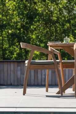 Gescova Gartenstuhl Makassar - Massives Teakholz -