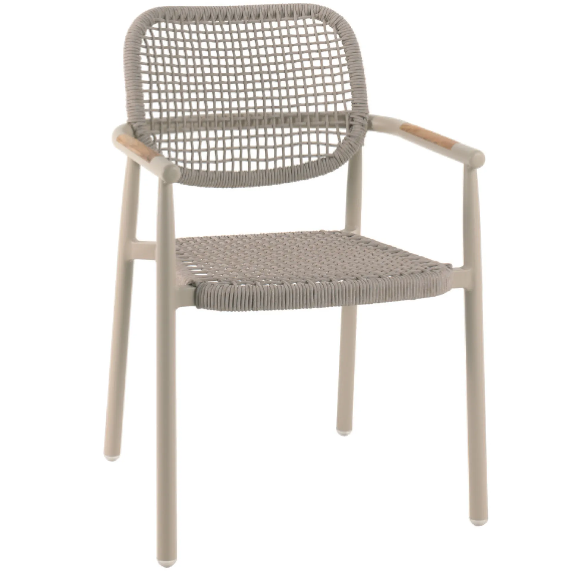 Gescova Gartenstuhl Midleton - Aluminium sandfarben - 58x55x87 cm -