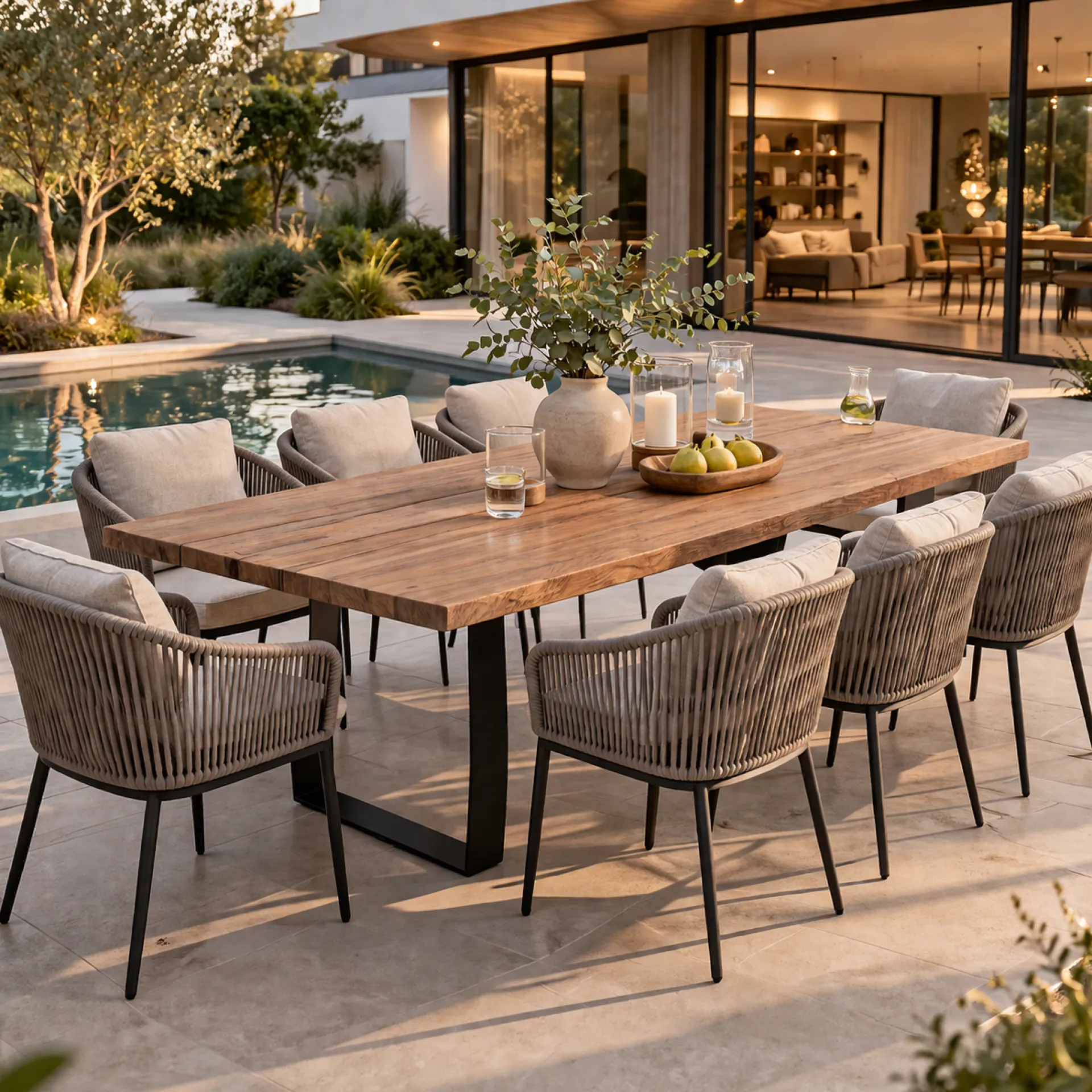 Gescova Gartentisch Fanny Teakholz 300x115x75 cm
