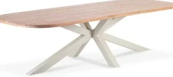 Gescova Gartentisch Feliz - Teakholz & Aluminium - 110x280x75cm - Beige