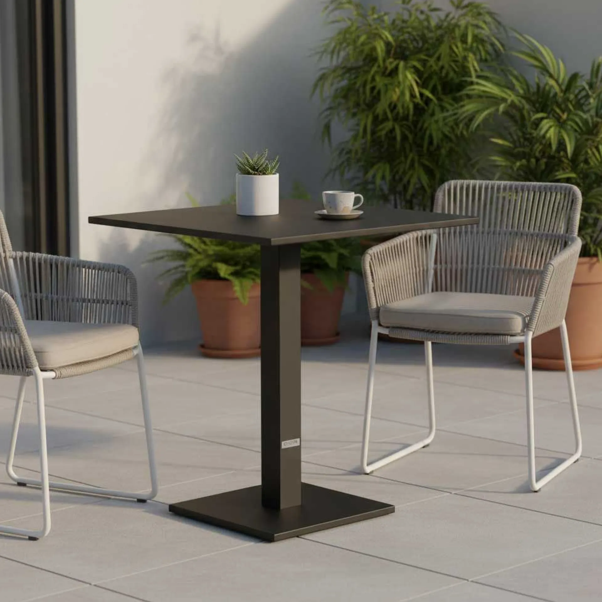 Gescova Gartentisch Fremantle - klappbar - 70x70x76cm - Aluminium