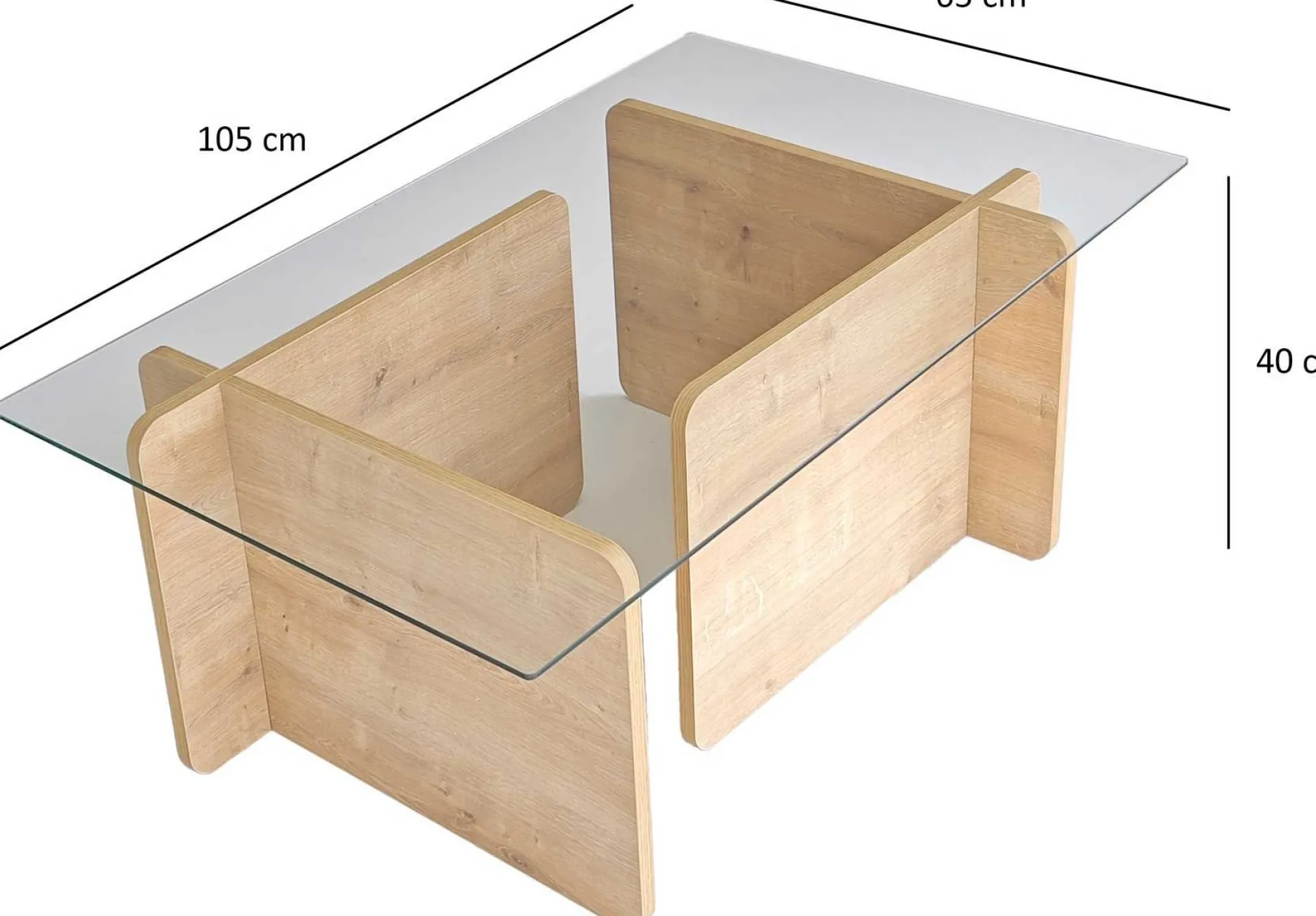 Emob Giona Couchtisch | 100 % MELAMIN | Saphir