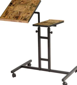 Emob Glen Laptop-Stehpult | 100 % MELAMIN | Atlantische Kiefer, Schwarz