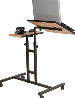 Emob Glen Laptop-Stehpult | 100 % MELAMIN | Atlantische Kiefer, Schwarz