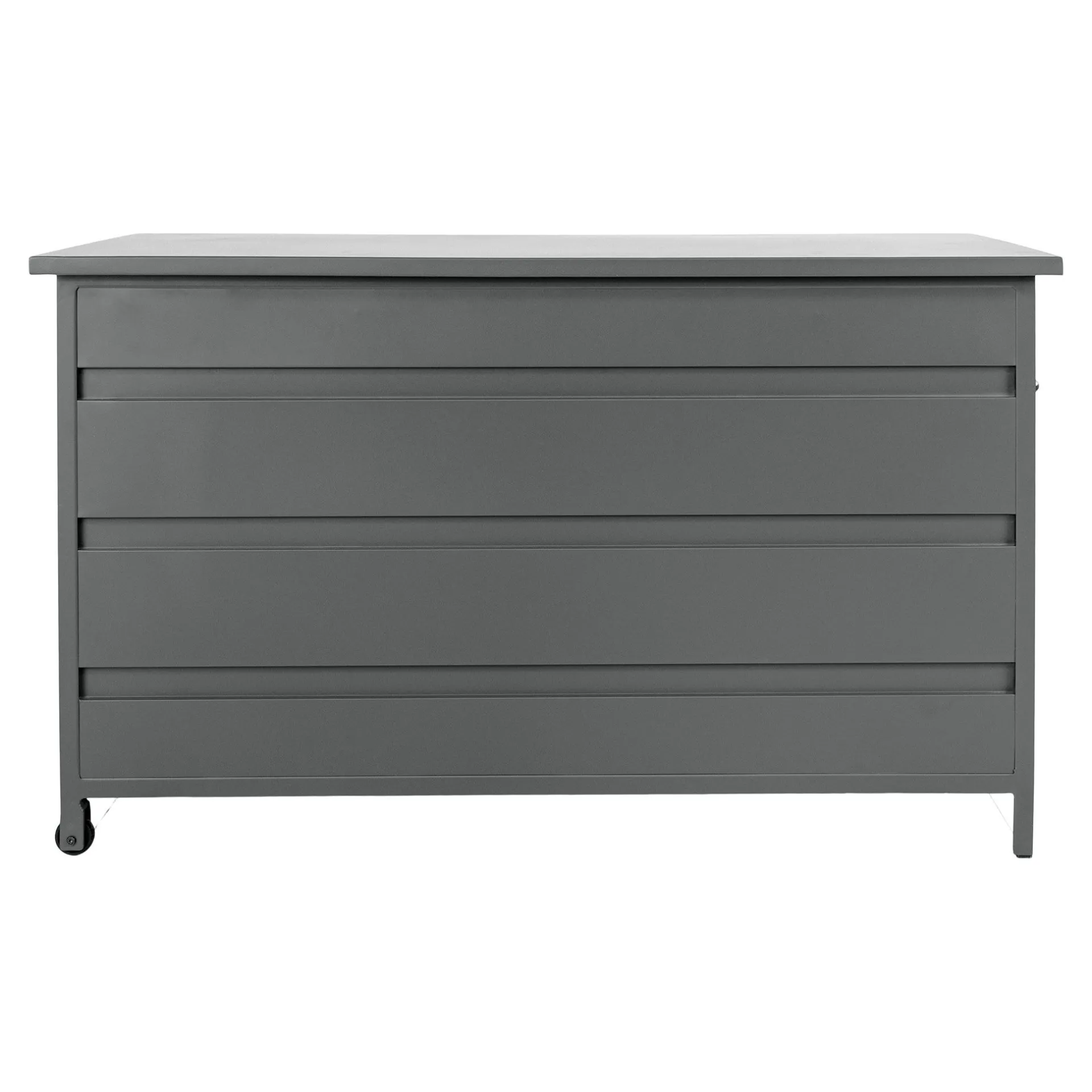 House Nordic e Aluminium Cassis-Kissenbox - Medium 130x60x75 cm