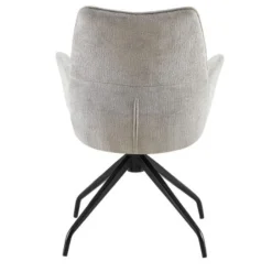 Rousseau er Drehsessel 'Lamor' | Stoff und Metallbeine | 86 x 62,5 x 61,5 cm